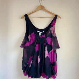 ● DVF Diane Von Furstenburg 100% Silk Tank Top ●